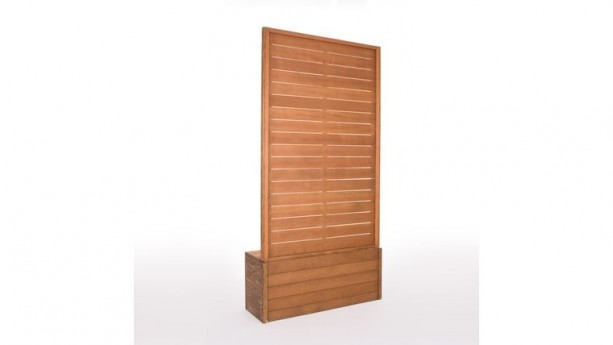 4' x 8 Wood Slat Wall Divider