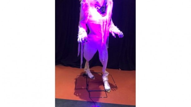 7' Towering LED Animatronic Werewolf Halloween Prop