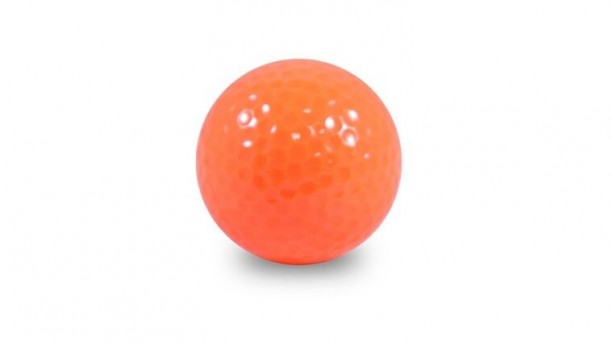 Neon Orange Floating Golf Ball