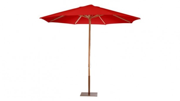 9' Red Market Umbrella