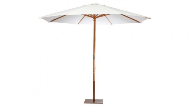 9' White Market Umbrella
