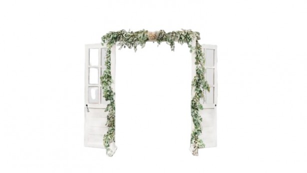 Double French Wooden Arch