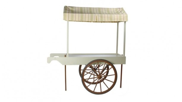 Flower Cart With Provence Stripe Top