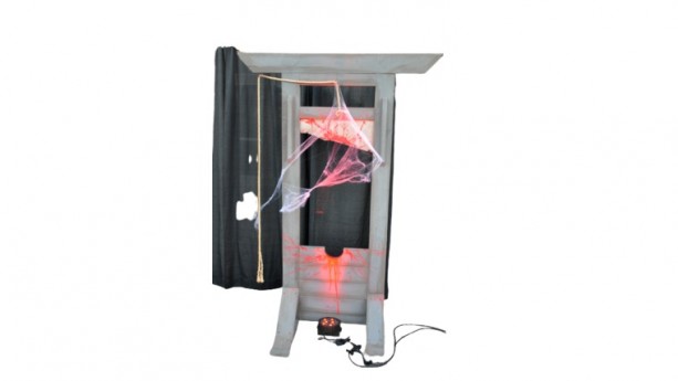 Grey Life Size Guillotine Prop