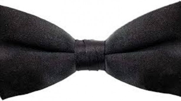 Black Adjustable Casino Dealer Black Bow Tie Rental
