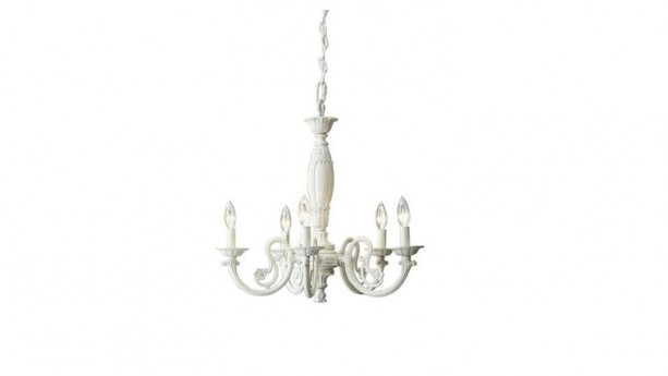 Style Selections Abrell 5-Light Antique White Chandelier