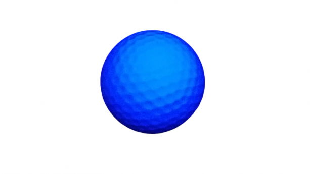 Black Light Blue Golf Ball