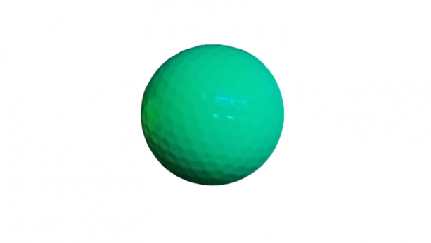 Black Light Green Golf Ball