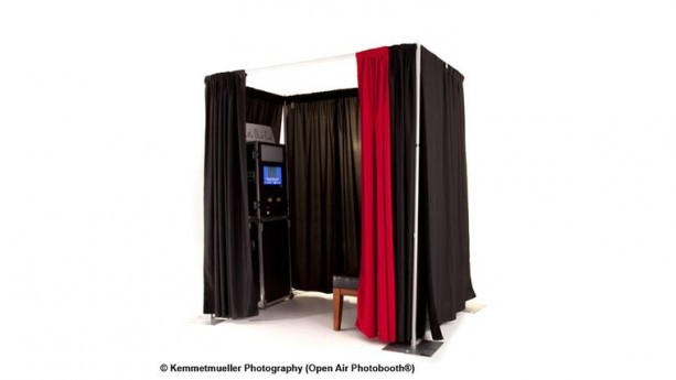 Enclosed Open Air Photo Booth Rental
