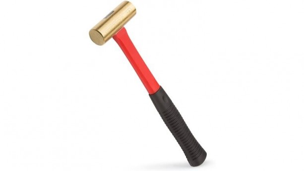 TEKTON 16 oz. Jacketed Fiberglass Brass Hammer | 30903