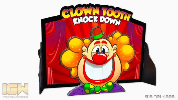 Clown Tooth Knock Down Game
