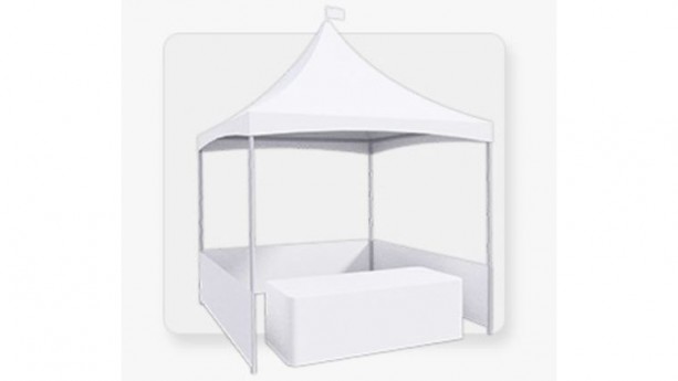 All White Carnival Tent