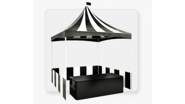 Black & White Carnival Tent