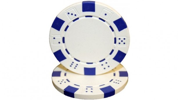 Brybelly White Stripe Clay Composite Striped 11.5 Poker Chip Rental