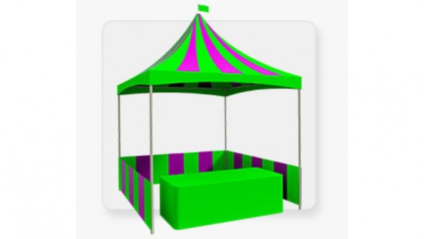 Lime & Purple Carnival Tent