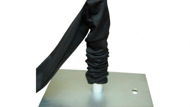 Black Polyester Cloth Pipe & Drape Cover (Per Foot)