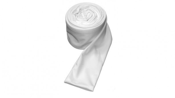 White Polyester Cloth Pipe & Drape Cover (Per Foot)