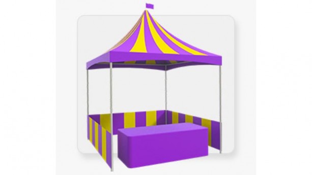 Purple & Yellow Carnival Tent