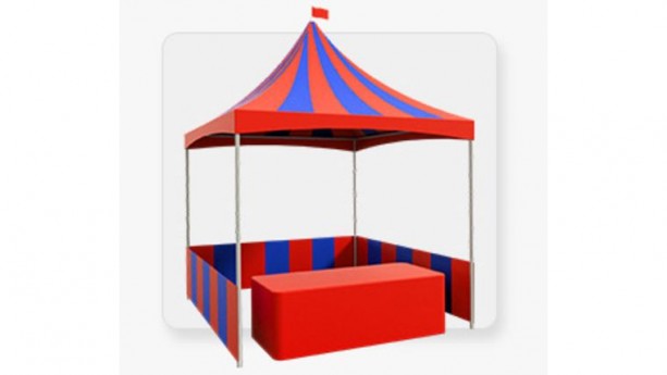 Red & Blue Carnival Tent