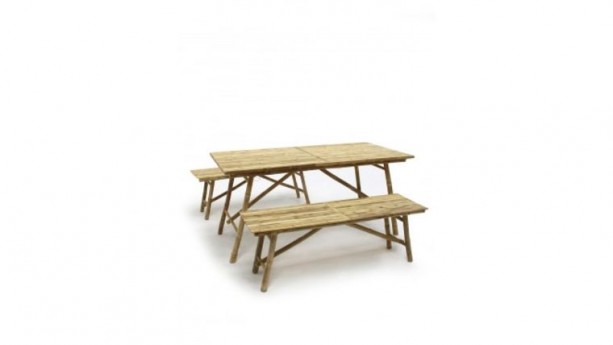 Bamboo Table and Bench Package Rental