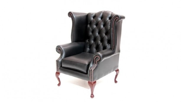 Black Wing Back Armchair