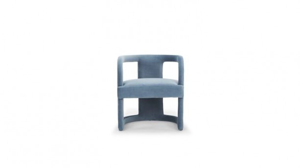 Dust Blue Orrie Barrel Chair