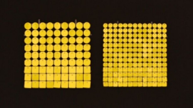Yellow Sequin Panel