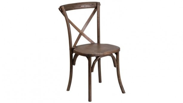 Early American Wood Cross Back Chair