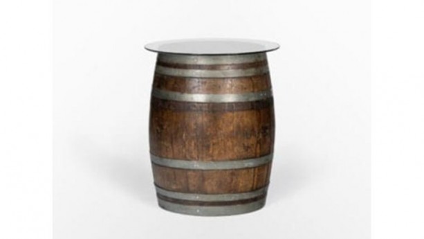 Wine Barrel Cocktail Table With 36