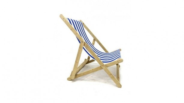 Blue Stripe Giant Deck Chair