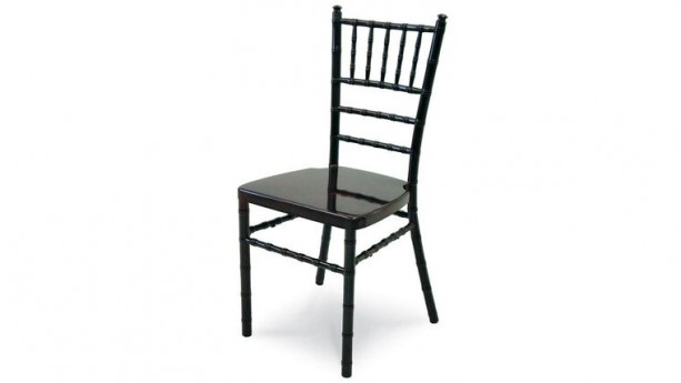Black Aluminum Chiavari Chair Rental
