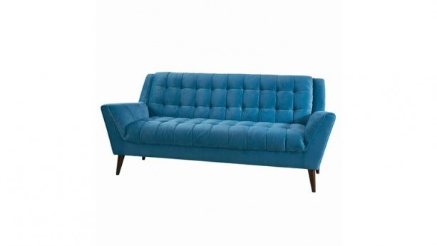 Braxton Mid-Century Modern Retro Sofa- Teal