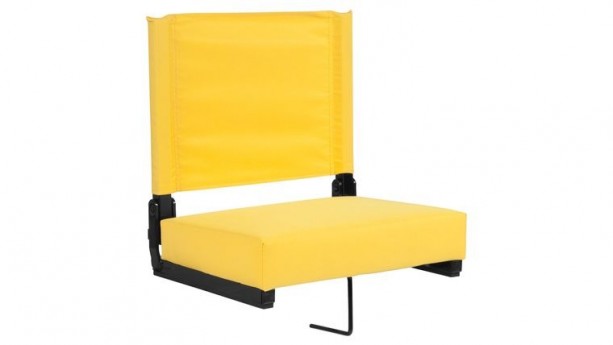 Yellow Grandstand Comfort Seats by Flash with Ultra-Padded Seat