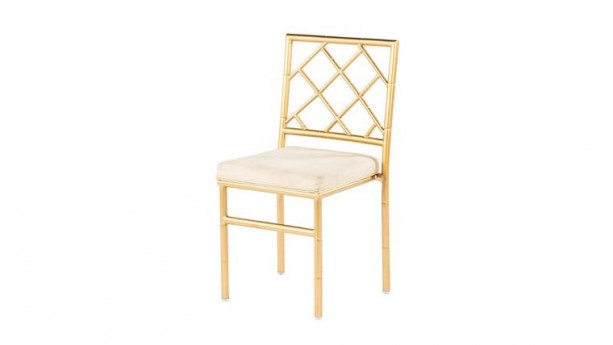 Gold Diamond Back Chair
