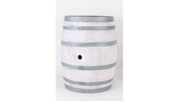 White Wash Wooden Wine Barrel Rental