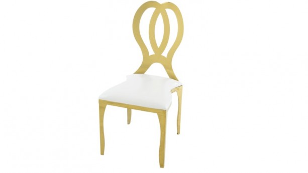 Gold Stainless Steel Emma Dining Chair