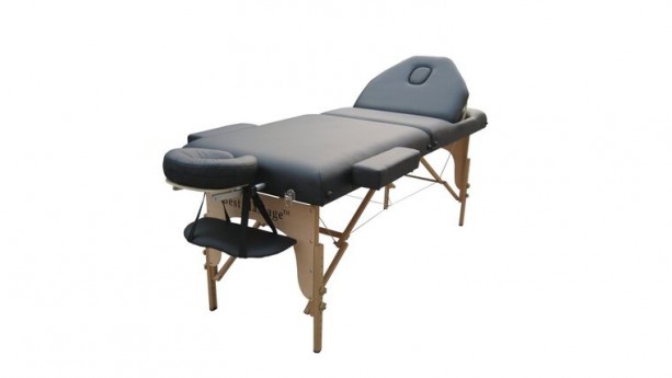 Black Leather Massage Table