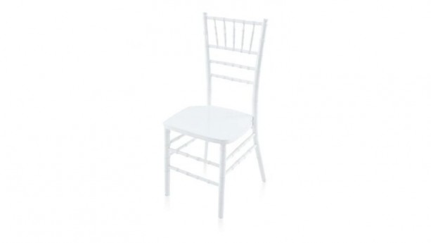 White Wood Chiavari Chair Rental