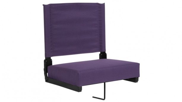 Dark Purple Grandstand Comfort Seats by Flash with Ultra-Padded Seat