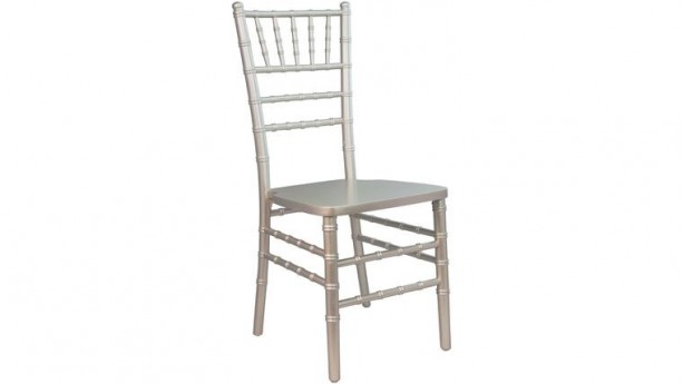 Charcoal Metal Frame Folding Chair w/Resin Seat