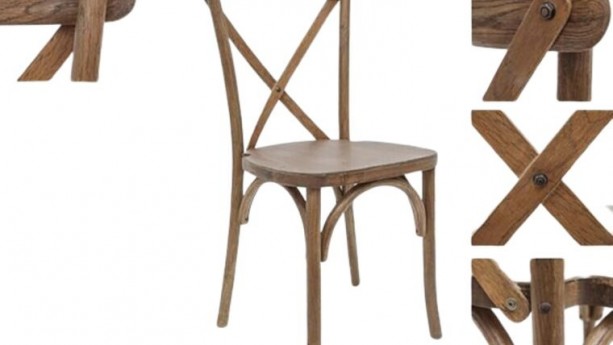 Chestnut Cross Back Chair