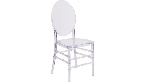 Clear Crystal Ice Resin Florence Chair