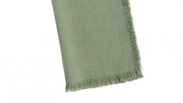 10 Dusty Green Cotton Napkins