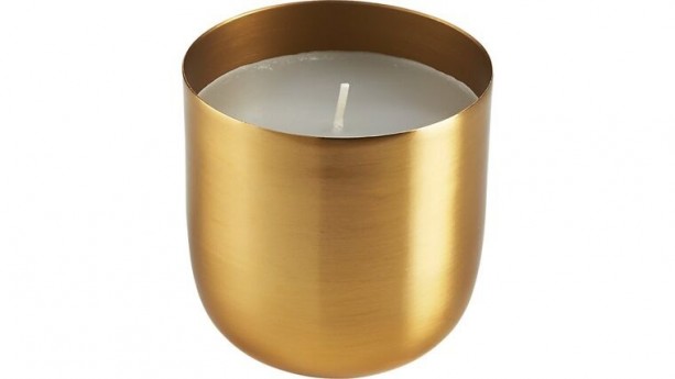 Gold Bowl with Candle