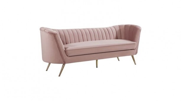 Dusty Blush Pink Sofa