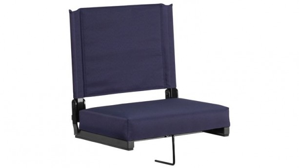 Navy Grandstand Comfort Seats by Flash with Ultra-Padded Seat