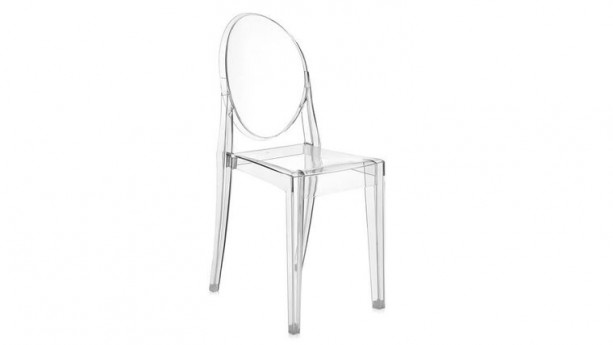 Clear Ghost Arm-less Chair