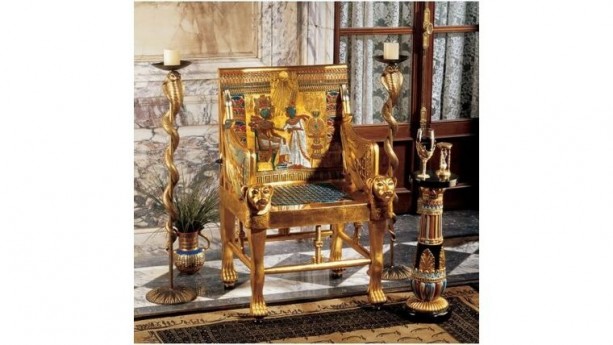 King Tutankhamen's Egyptian Throne Chair