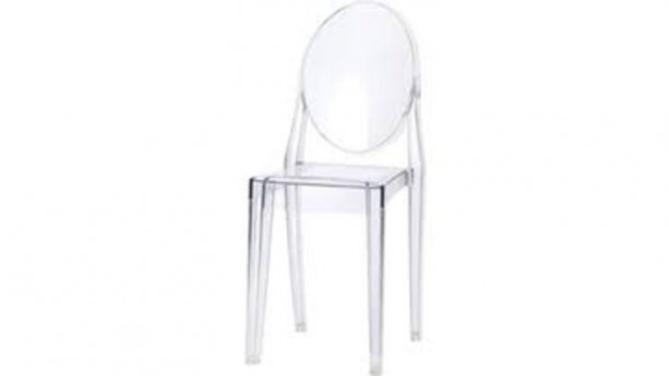 Clear Phantom Acrylic Arm-less Stacking Chair