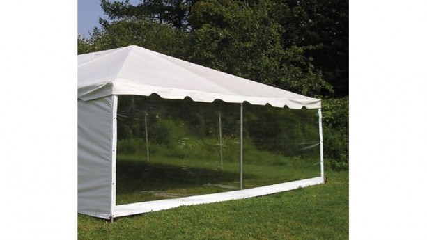 8'H x 10'L White Solid Tent Sidewall
